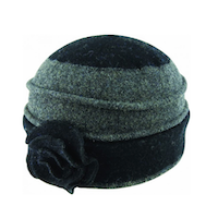 Boiled Wool Flower Pull-on