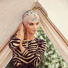 Load image into Gallery viewer, Boho Sapphire Turban / Floral Woods / Set