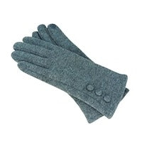 Load image into Gallery viewer, Polyester Stretch Glove with Button Trim