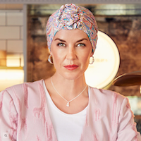 Lotus Turban Print