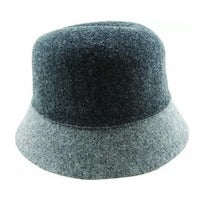 Wool Blend Two Tone Cloche