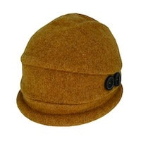 Boiled Wool Button Pull-on